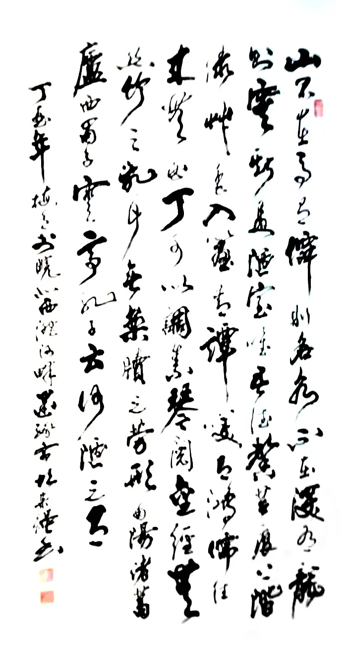 点击放大图片 偏居小镇大半生,泼墨挥毫童子功。- 胡宗强先生书法作品